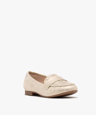 Mocassins avec dessus métallisé femme - Valentina Baldano vue3 - VALENTINA BALDA - GEMO
