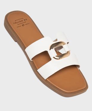 Mules plates avec bijou sur le dessus femme - Follow Me vue5 - FOLLOW ME - GEMO