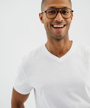 Tee-shirt à manches courtes et col V homme vue9 - GEMO 4G HOMME - GEMO