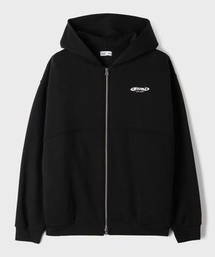 Sweat zippé à capuche coupe ample garçon vue1 - GEMO 4G GARCON - GEMO