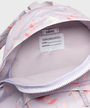 Sac à dos en toile à motifs licornes fille  vue3 - GEMO (ENFANT) - GEMO