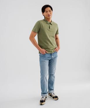 Polo à manches courtes en coton résistant homme vue4 - GEMO (HOMME) - GEMO