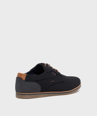 Derbies en toile à semelle sport homme - Mario Baldano vue5 - MARIO BALDANO - GEMO