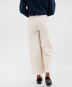 Pantalon wide leg cropped avec ceinture femme - LuluCastagnette vue3 - LULUCASTAGNETTE - GEMO