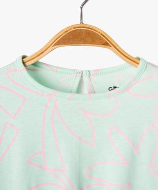 Tee-shirt à manches courtes loose imprimé bébé fille vue3 - GEMO(BEBE DEBT) - GEMO