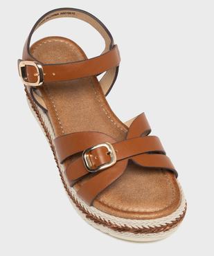 Sandales à brides sur semelle compensée femme - Valentina Baldano vue5 - VALENTINA BALDA - GEMO