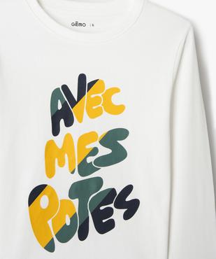 Tee-shirt à manches longues avec motif garçon vue3 - PREMIER PRIX BY GEMO - GEMO