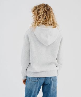 Sweat à capuche oversize avec inscription California femme vue4 - GEMO(FEMME PAP) - GEMO