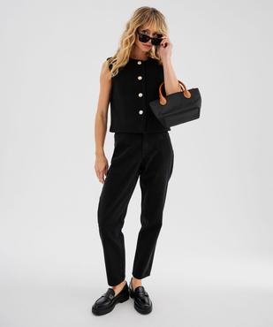 Veste sans manches en tweed brillant femme vue6 - GEMO(FEMME PAP) - GEMO