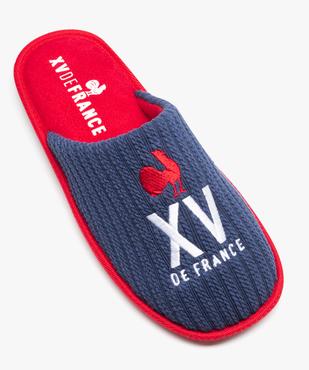 Chaussons homme mules XV de France dessus en maille  vue5 - FFR - GEMO