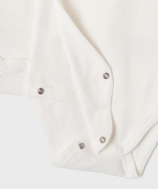 Body à manches courtes fermeture croisée unis bébé (lot de 3) vue2 - GEMO 4G BEBE - GEMO