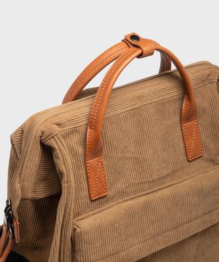Sac à dos ordinateur en velours côtelé homme vue3 - GEMO (ACCESS) - GEMO