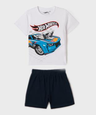 Pyjashort en coton imprimé garçon - HotWheels vue1 - HOT WHEELS - GEMO