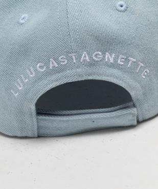 Casquette en toile denim avec motif ourson fille - LuluCastagnette vue3 - LULU CASTAGNETT - GEMO