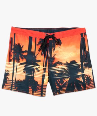 Short de bain homme à motifs palmiers - Freegun vue4 - FREEGUN - GEMO