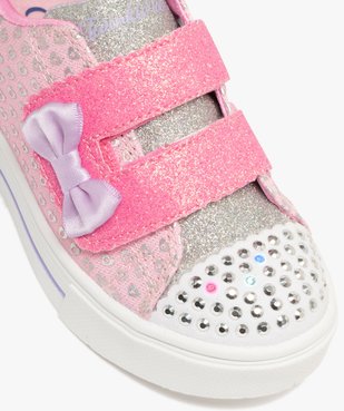 Baskets fille pailletées à scratch avec clous lumineux – Skechers Twinkle vue6 - SKECHERS - GEMO