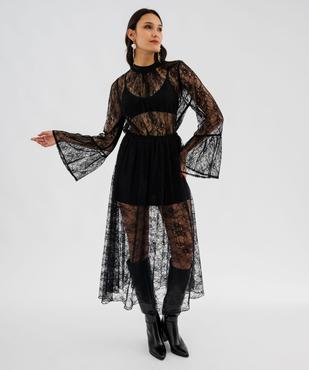Jupe midi en dentelle bohème femme vue6 - GEMO(FEMME PAP) - GEMO