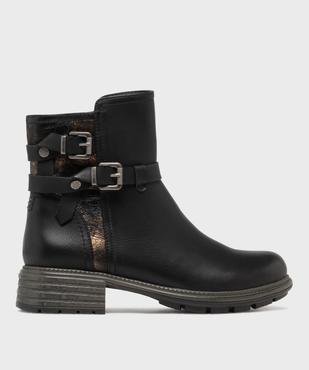 Boots avec brides fantaisie sur la tige femme - Emilia Rosa vue1 - EMILIA ROSA - GEMO