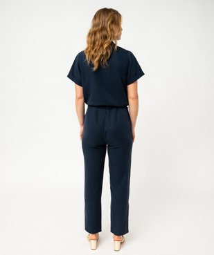 Combinaison pantalon haut chemise en Lyocell femme vue3 - GEMO 4G FEMME - GEMO