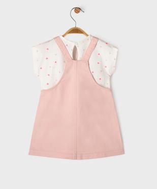 Ensemble 2 pièces robe + tee-shirt bébé fille vue12 - GEMO(BEBE DEBT) - GEMO