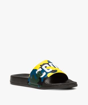 Mules de piscine garçon dessus camouflage fluo "Cool" vue2 - GEMO (ENFANT) - GEMO