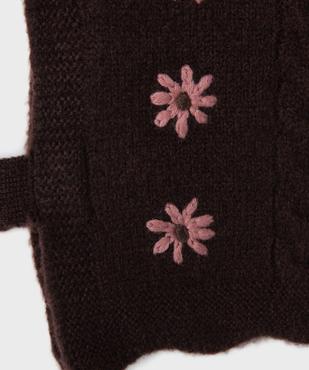 Pull sans manches brodé bébé fille vue2 - GEMO 4G BEBE - GEMO