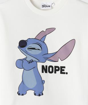 Sweat molletonné motif Stitch fille - Disney vue2 - LILO & STITCH - GEMO