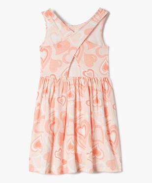 Robe fille imprimée avec bretelles croisées dans le dos vue3 - GEMO (ENFANT) - GEMO