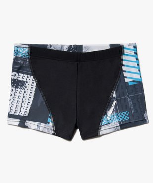 Boxer de bain garçon à motifs sur les hanches- Freegun vue1 - FREEGUN - GEMO