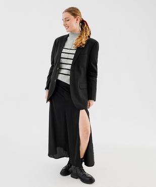 Pull col montant rayé avec couture sur l’avant femme vue5 - GEMO(FEMME PAP) - GEMO