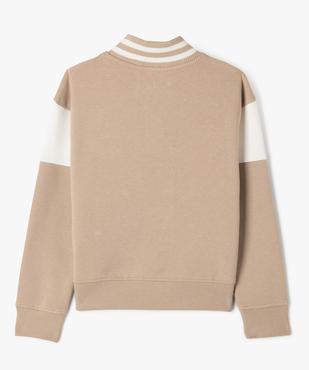 Sweat à col zippé garçon - Camps United vue3 - CAMPS - GEMO