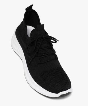 Baskets homme unies en mesh à col élastique et souple  vue5 - BOTTESINI - GEMO