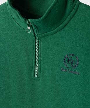 Sweat en molleton doux à col montant zippé garçon vue2 - GEMO 4G GARCON - GEMO