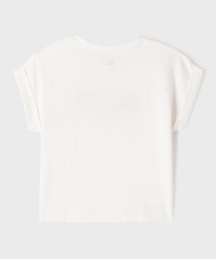 Tee-shirt manches courtes coupe oversize fille vue4 - GEMO 4G FILLE - GEMO