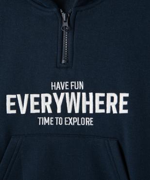 Sweat à capuche chaud avec doublure velours garçon vue2 - GEMO (ENFANT) - GEMO
