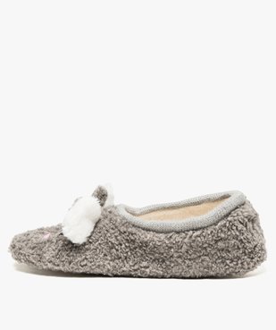 Chaussons animal avec oreilles en relief vue3 - GEMO(HOMWR FEM) - GEMO
