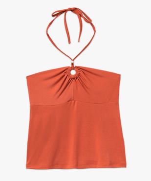 Débardeur à nouer autour du cou femme vue4 - GEMO(FEMME PAP) - GEMO