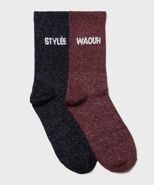 Coffret chaussettes scintillantes femme vue1 - GEMO(HOMWR FEM) - GEMO