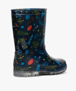 Bottes de pluie garçon motif fusées et semelle lumineuse vue4 - GEMO (ENFANT) - GEMO