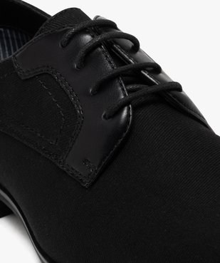 Derbies homme unis en toile et matière lisse vue13 - MARIO BALDANO - GEMO