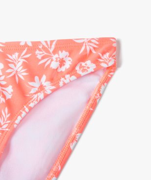 Slip de bain fille à motifs fleuris vue2 - GEMO (JUNIOR) - GEMO