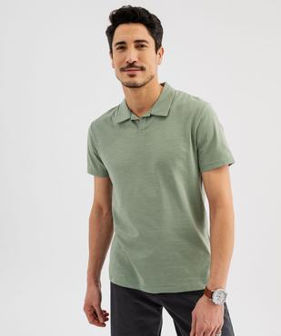 Polo manches courtes à col fantaisie homme vue2 - GEMO 4G HOMME - GEMO