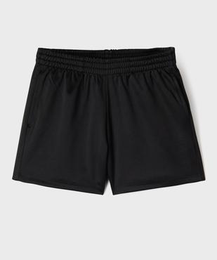 Short de sport à taille élastiquée et bandes fille vue1 - GEMO (JUNIOR) - GEMO