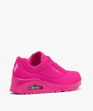 Baskets femme unies avec semelle à bulle d'air translucide - Skechers vue4 - SKECHERS - GEMO