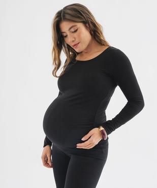 Tee-shirt de grossesse à manches longues vue5 - GEMO 4G MATERN - GEMO