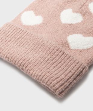 Bonnet en maille avec revers fille vue2 - GEMO (ACCESS) - GEMO
