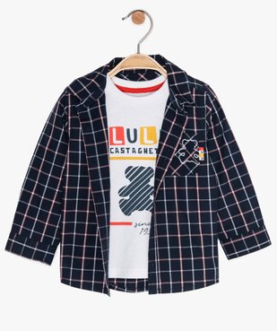 Ensemble bébé garçon chemise + tee-shirt - Lulu Castagnette vue1 - LULUCASTAGNETTE - GEMO