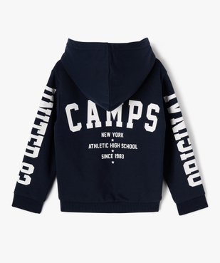 Sweat zippé doublure fourrure imitation garçon - Camps United vue4 - CAMPS UNITED - GEMO