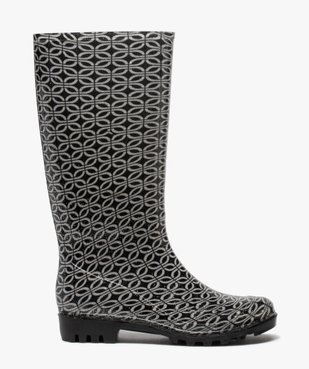 Bottes de pluie femme à paillettes et imprimé fantaisie vue1 - GEMO (EQUIPT) - GEMO