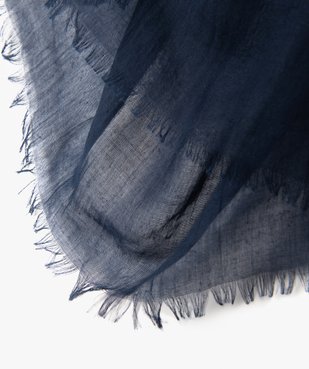 Foulard extra fin en polyester recyclé uni femme vue2 - GEMO 4G FEMME - GEMO